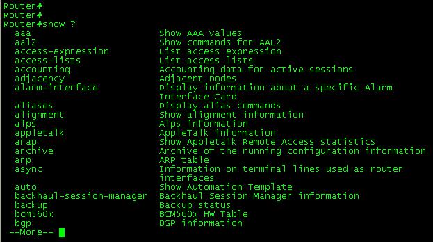 دستورات سیسکو (Cisco Commands)